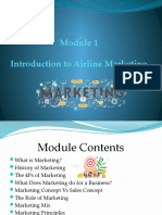 Module 1 - Introduction To Airline Marketing