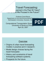 SI-5141 &amp SJ-5122 Urban Travel Forecasting History