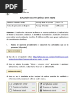 Evaluación Sumativa 1 Fisica - 7a