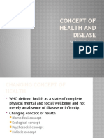 Concept of Health and Disease