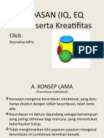 Inteligensi Dan Kreatifitas