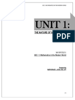 Unit 1:: The Nature of Mathematics