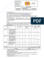 P&M Nsic/Msme Open Domestic Tender (ODT) 1/12/M/L/033