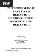 Physiobiologic Bases and Behavior Neuroscience: Biology and Behavior