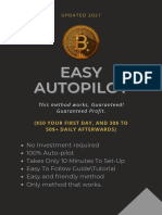 (2021 Working) AUTOPILOT METHOD TO GET 1-2 BTC WEEKLY