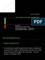 Duct Design For "Super" Supermarket