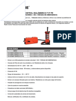 Ficha Control Inalambrico TELECRANE 100mts