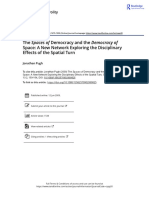 The Spaces of Democracy and The Democracy of Space A New Network Exploring The Disciplinary Effects of The Spatial Turn