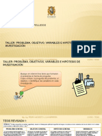 Taller 12 - Problema, Objetivos, Variables e Hipótesis Pijo Carlos