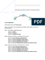 Port Security: Lab Summary