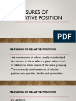 Measures of Relative Position