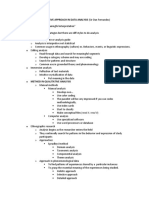 QUALITATIVE APPROACH IN DATA ANALYSIS (Lecture)