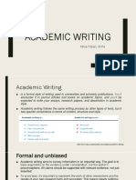 Academic Writing: Athia Fidian, M.PD