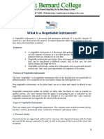 What Is A Negotiable Instrument