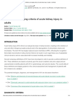 Definition and Staging Criteria of Acute Kidney Injury in Adults - UpToDate