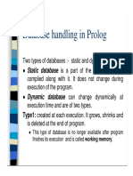 Database Handling in Prolog: Type1: Created at Each Execution. It Grows, Shrinks and