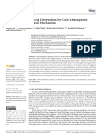 Biomedicines: Multi-Modal Biological Destruction by Cold Atmospheric Plasma: Capability and Mechanism