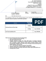 Pt. Solnet Indonesia Offer Dedicated Fiberoptic 2021 - Bapak Mujib Pt. Wiyung Sejahtera