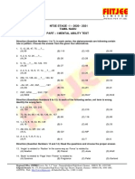 QP Tamilnadu Ntse Stage 1 (2020-21) Mat