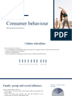 Consumer Behaviour: External and Internal Influences