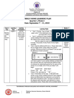 Weekly Home Learning Plan Q1W3