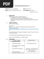 A Detailed Lesson Plan in Tle