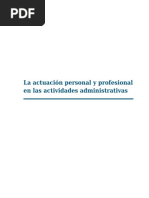 Unidad 2 La Actuación Personal y Profesional en Las Actividades Administrativas