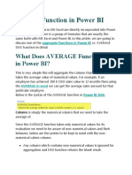 Average Function in Power BI