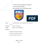 6determinacion de Parametros Quimicos Del Agua PDF