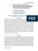 Penerapan Empat Pilar Penatalaksanaan Diabetes Mellitus Oleh Kader: Studi Fenomenologi