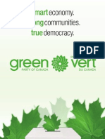 Green Party of Canada 2011 Election Platform