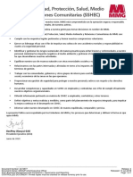 12.política de Seguridad, Protección, Salud, Medio Ambiente y Relaciones Comunitarias (SSHEC)