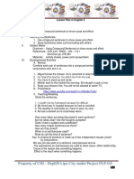 Compound and Complex - Cause and Effect - Prob - Solution