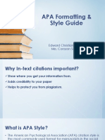 APA Formatting & Style