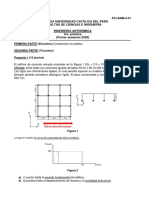 Ingeniería Antisísmica 2020-1 Práctica 3 Parte Práctica