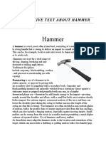 DESCRIPTIVE TEXT ABOUT HAMMER M.Rizqi.N - 24