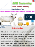 A2 Cow Milk Processing (Milk, Butter, Ghee & Paneer) Plant Business Plan. Soaring Demand For A2 Milk Products For Its High Nutritional Value.-323569