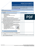 Health & Safety: Computer Workstation Assessment Checklist