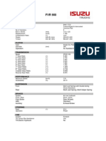 ISUZU FVR900 Specs