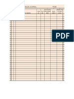 Sales Journal: Accounts Sales Tax Sale Post. Receivable Sales Payable Date Account Debited NO. Ref. Debit Credit Credit