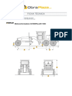 Ficha Técnica: Motoconformadora CATERPILLAR 135H