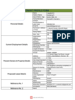 Tenant Profile Form New