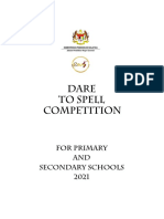 Dare To Spell Competition For Primary and Secondary Schools 2021