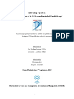 Internship Report On Financial Analysis of A. G. Dresses Limited of Pinaki Group'