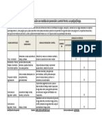 Matriz de Jerarquización Con Medidas de Prevención y Control Frente A Un Peligro