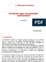 Physique Particule Dans Un Potentiel Scalaire Et Stationnaire