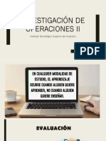 Investigación de Operaciones II Tema 1 Parte 1