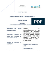 Invitaciones: Ministerio de Medio Ambiente Y Agua