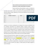 Acta de Reactivación de La Instancia de Articulación Local Del Distrito de Quechualla