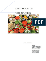 Project Report On Food Inflation